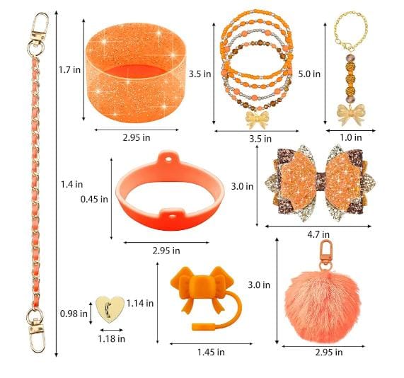 Stylish Tumbler Accessories Set β 12 PCS Kit