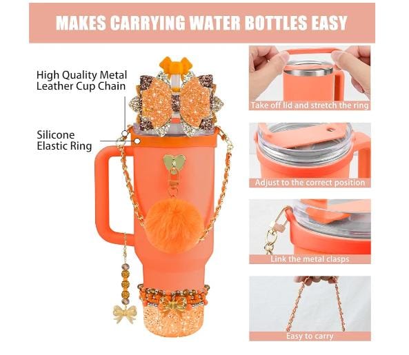 Stylish Tumbler Accessories Set β 12 PCS Kit