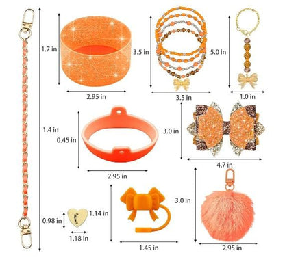 Stylish Tumbler Accessories Set – 12 PCS Kit