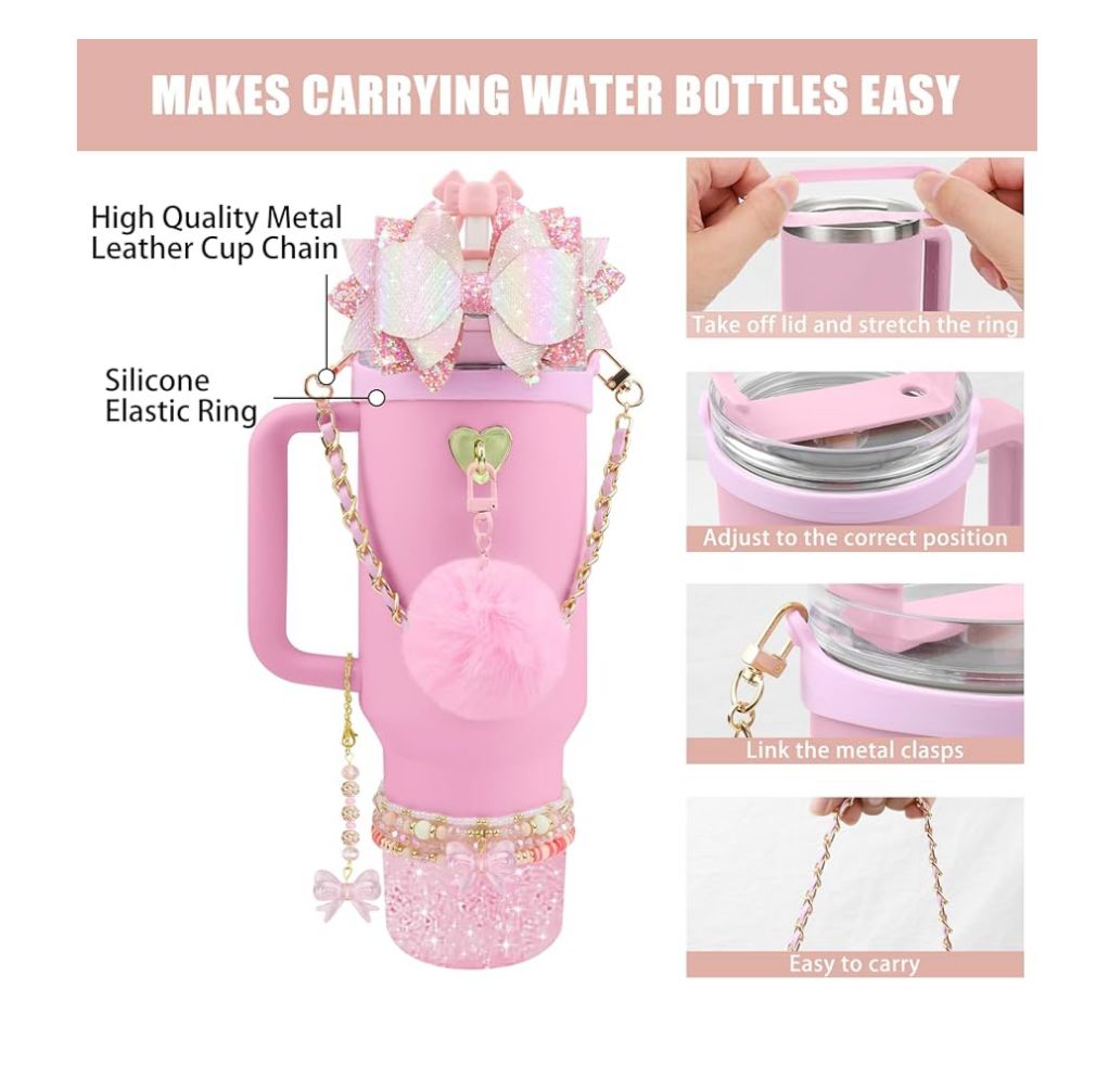 Stylish Tumbler Accessories Set – 12 PCS Kit