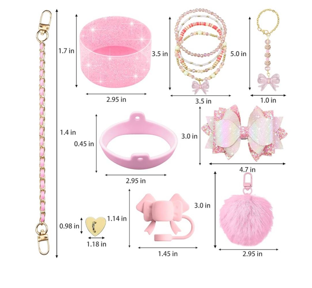 Stylish Tumbler Accessories Set – 12 PCS Kit