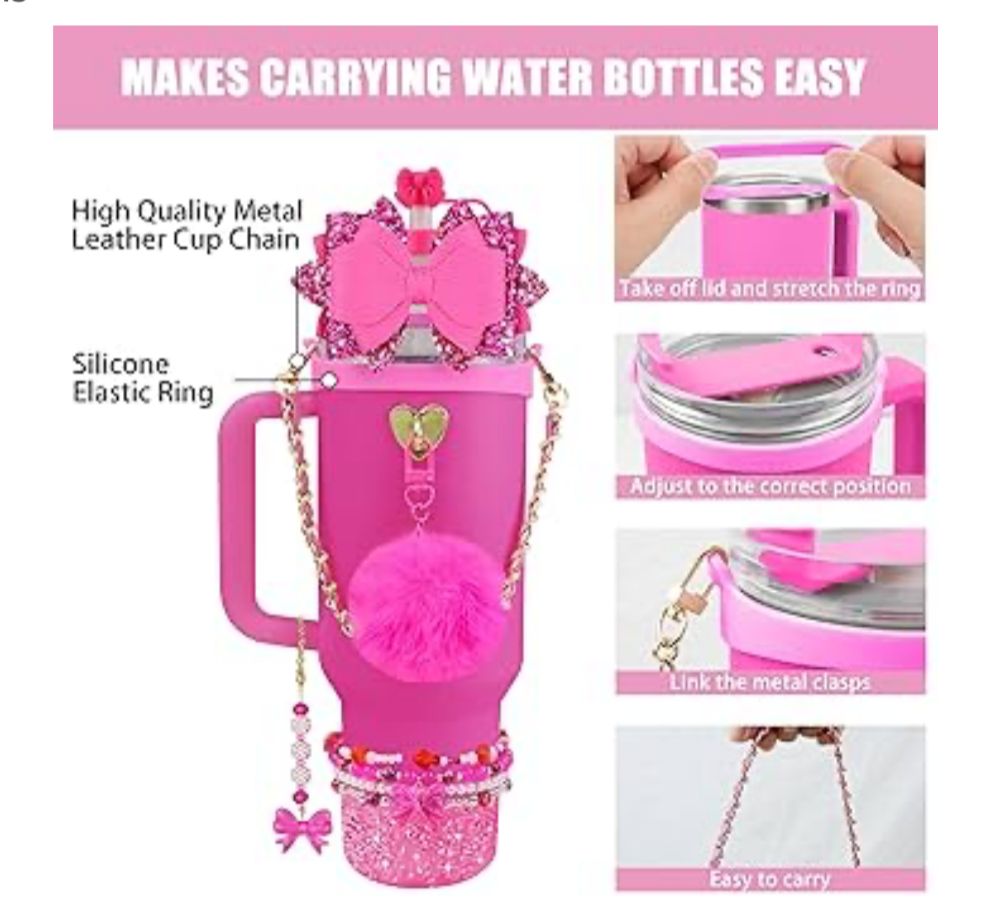 Stylish Tumbler Accessories Set – 12 PCS Kit