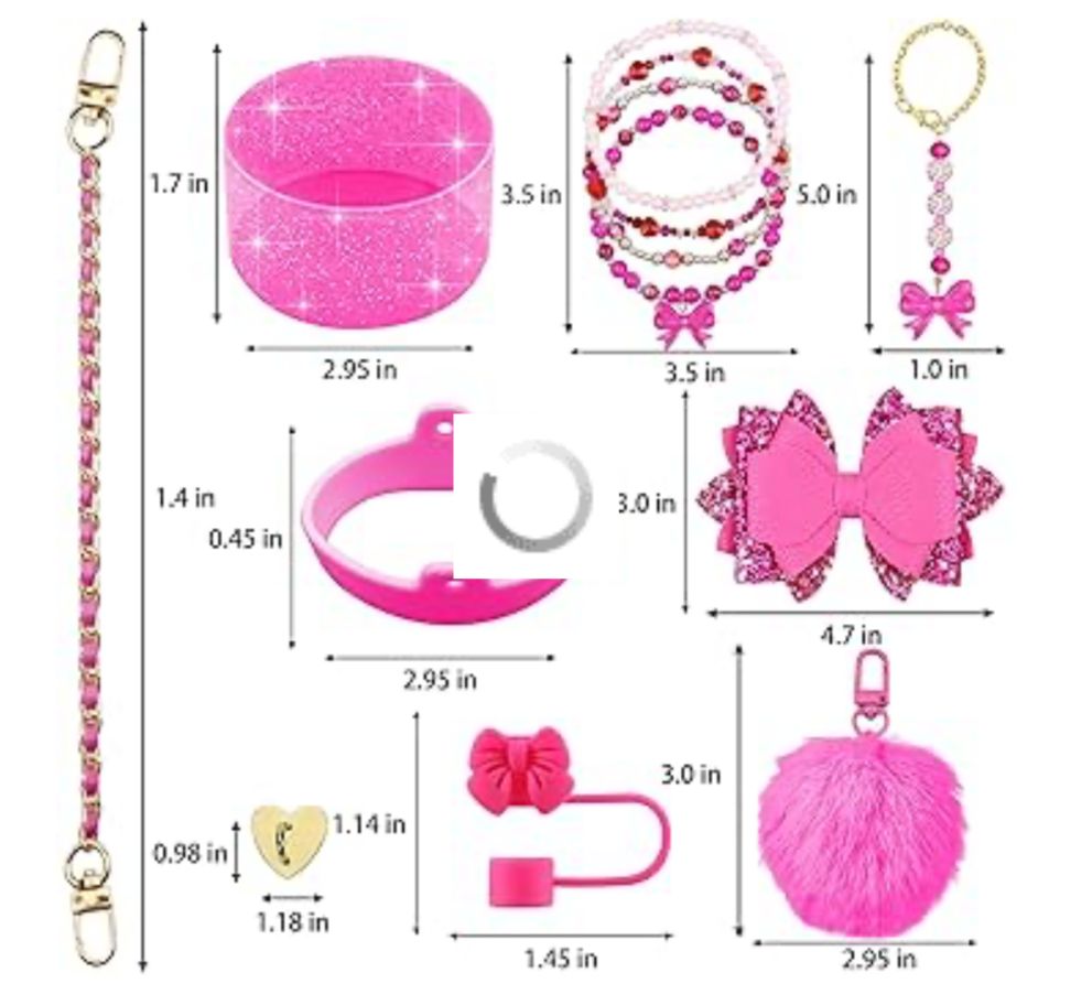 Stylish Tumbler Accessories Set – 12 PCS Kit