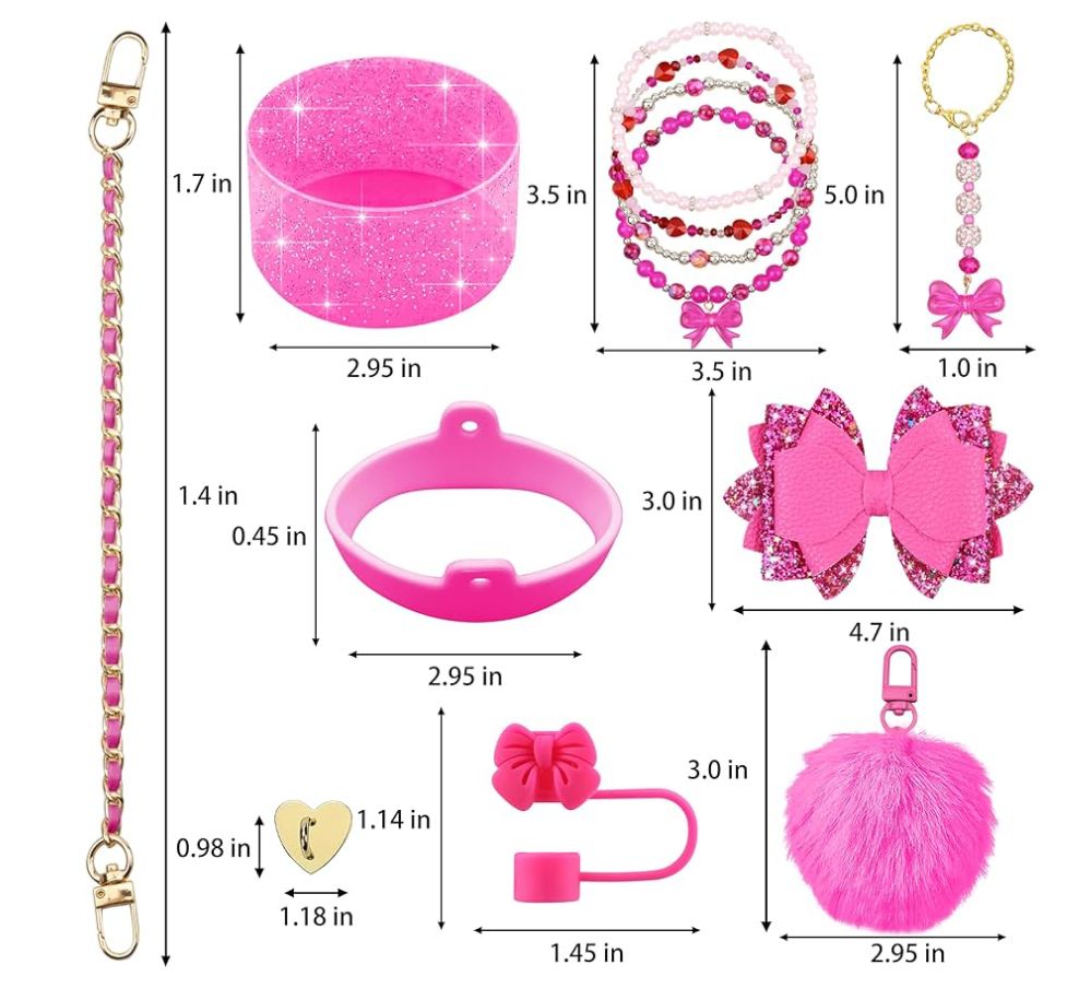 Stylish Tumbler Accessories Set – 12 PCS Kit