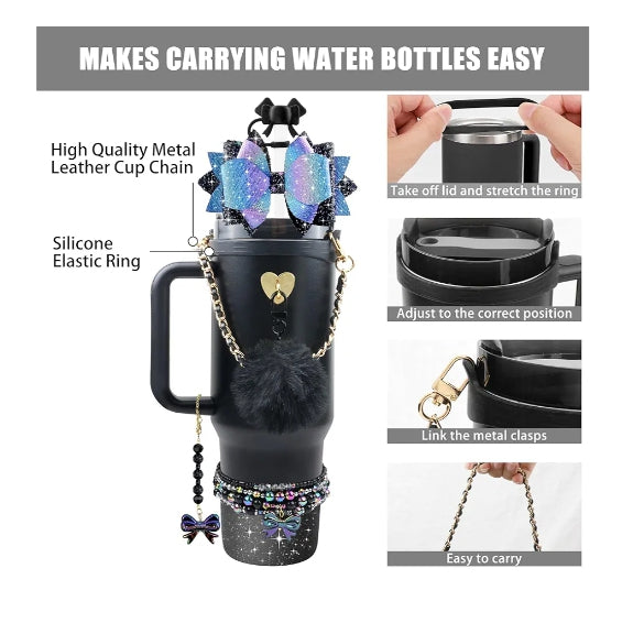 Stylish Tumbler Accessories Set – 12 PCS Kit